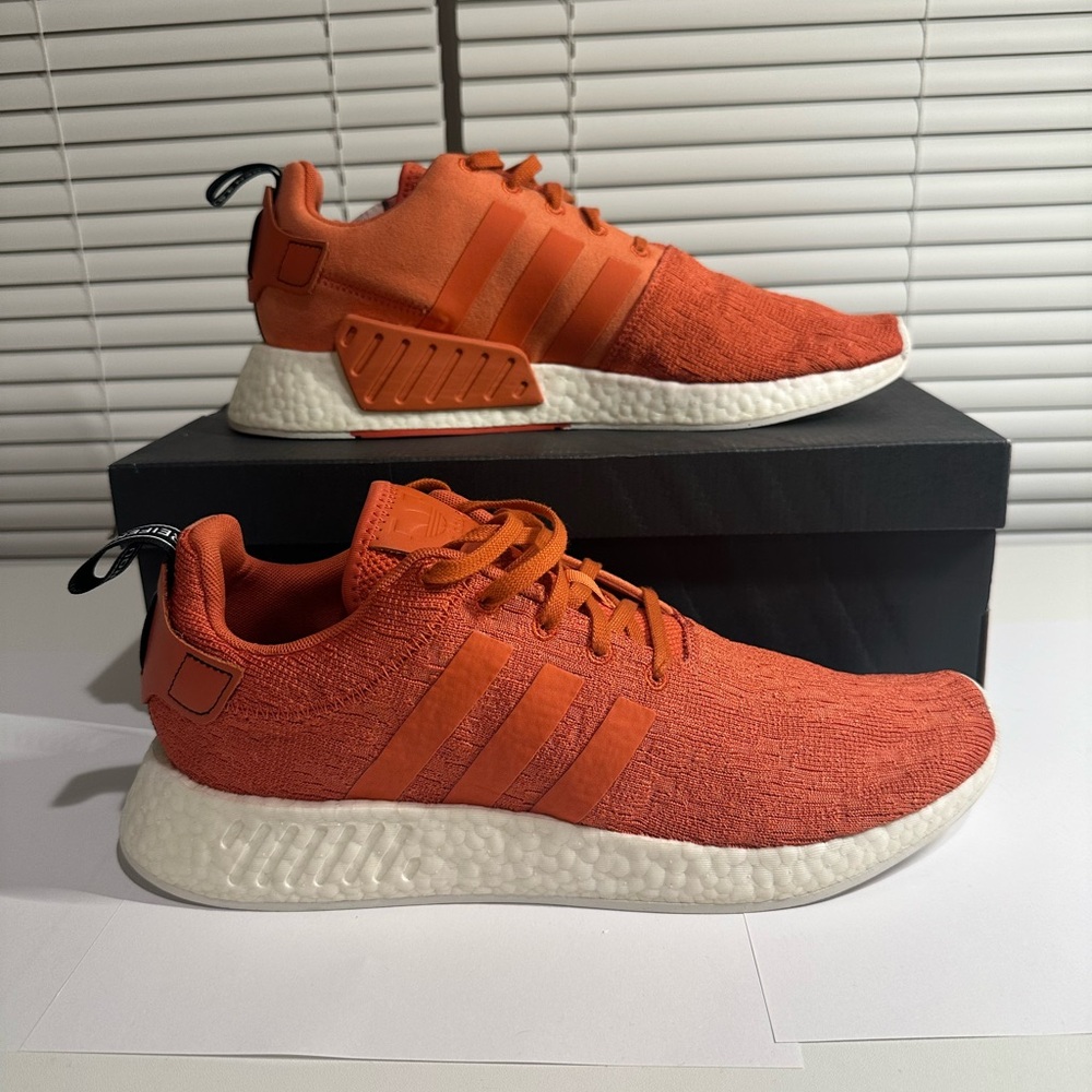 Adidas NMD_R2 Men's Shoes Rust-Orange-White